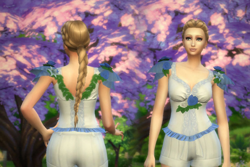 Fairy Rose top conversion - The Sims 4 Catalog