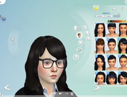 Black Hair and Eyebrows Texture Override