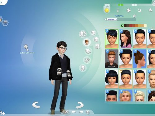 Black Hair and Eyebrows Texture Override