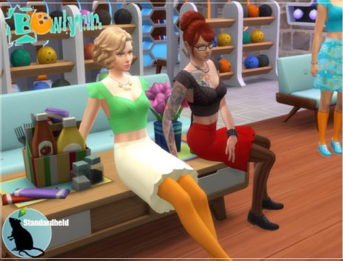 Bowlynn set: top, skirt and shoes recolor