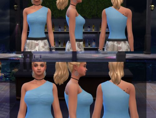 One shoulder top
