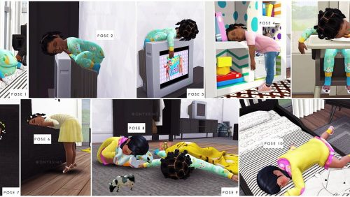 Silly Sleeping Toddler Poses