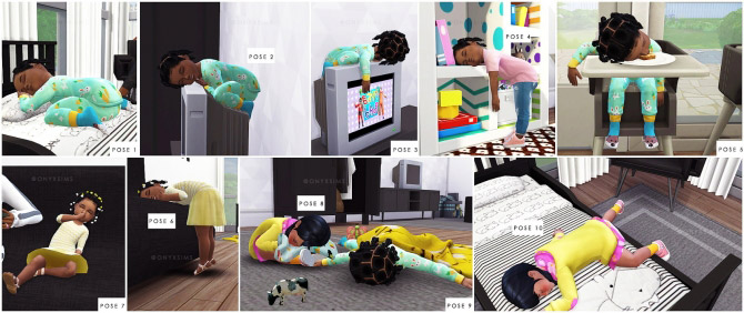 Silly Sleeping Toddler Poses The Sims 4 Catalog