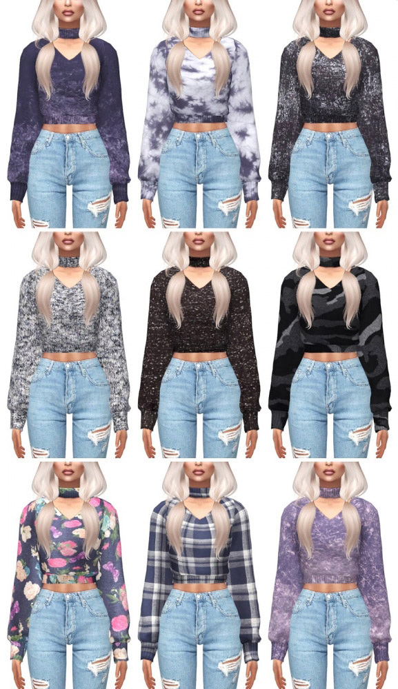 Cherry Sweater Recolor - The Sims 4 Catalog