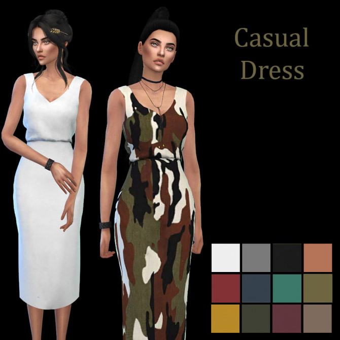 Marigold Casual Dress - The Sims 4 Catalog