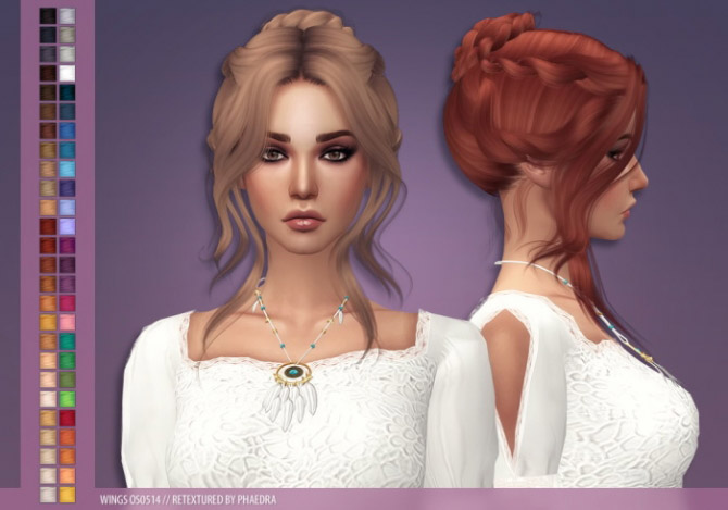 Wings Os0514 Hair Recolors The Sims 4 Catalog
