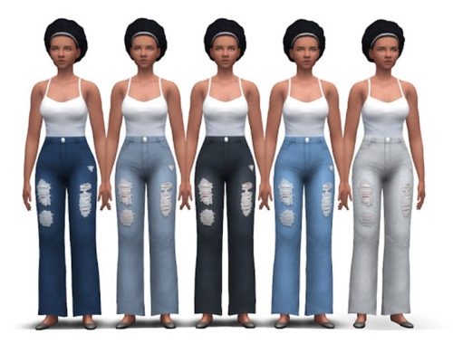 Chunky Jeans (high waist + flared)