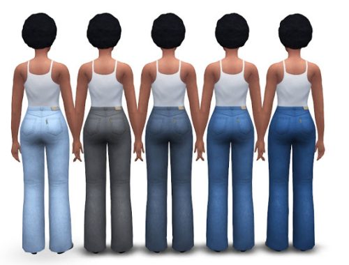 Chunky Jeans (high waist + flared)