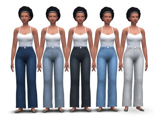 Chunky Jeans (high waist + flared)