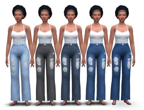 Chunky Jeans (high waist + flared)