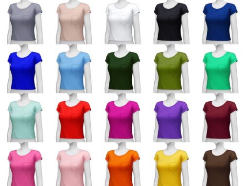 Basic T-shirt F V2 (20 colors)
