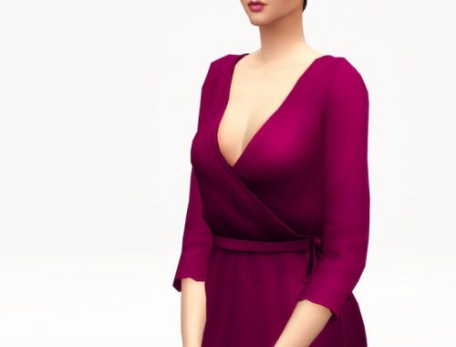 Wrap robe dress