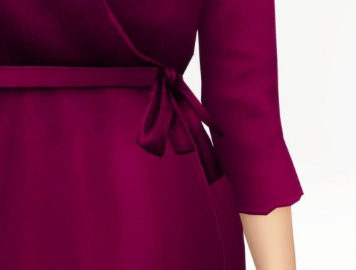 Wrap robe dress
