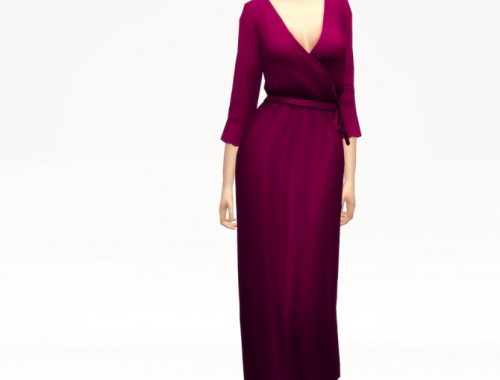 Wrap robe dress