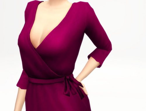 Wrap robe dress