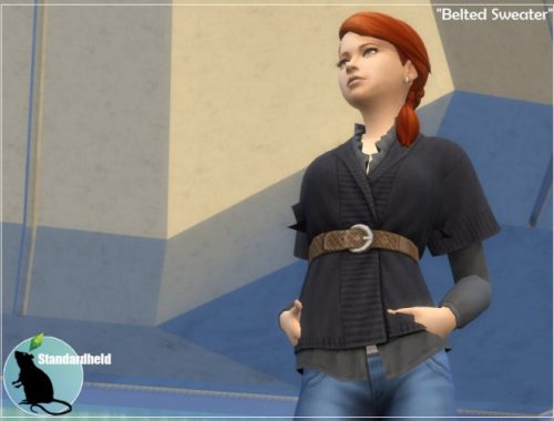 Recolor of elliesimples belted sweater