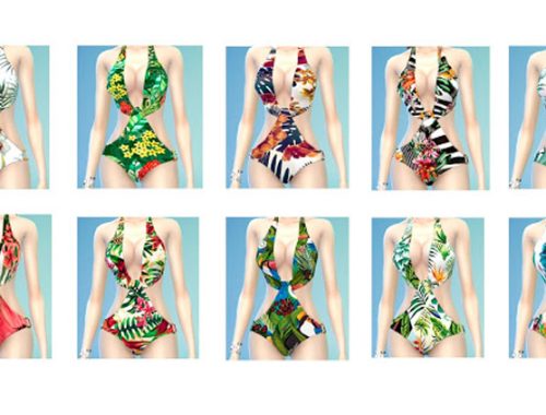 Tropical swimsuits