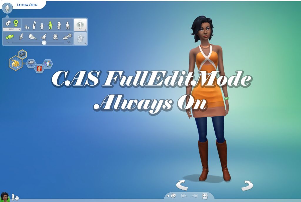 CAS FullEditMode Always On - The Sims 4 Catalog