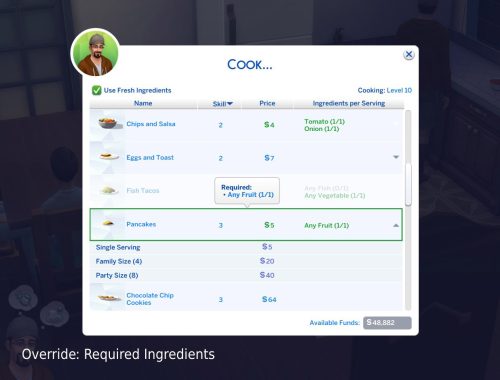 More Logical Cooking