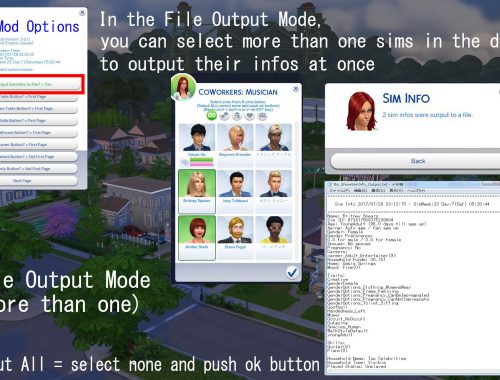 Show/Search Sim Info Mod