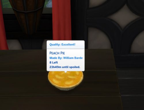Peach Pie Custom Food
