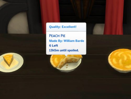 Peach Pie Custom Food