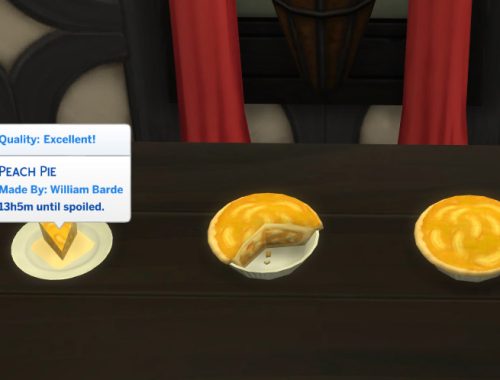 Peach Pie Custom Food