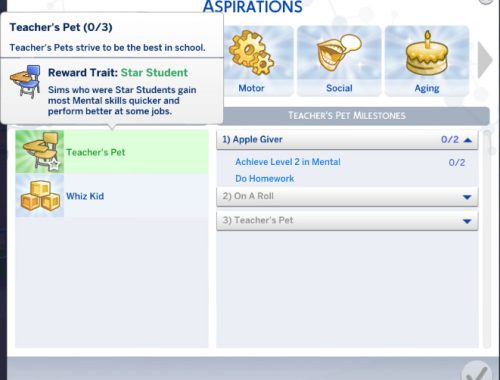 Teacher's Pet Aspiration