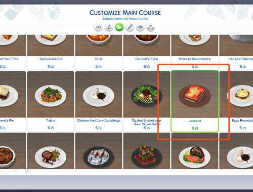 Lasagna Custom food