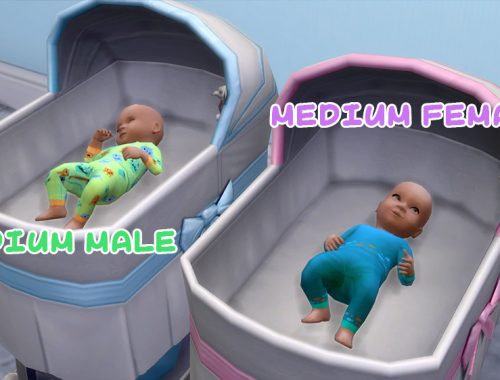 Maxis Match Newborn Baby Sleepers