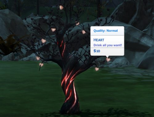 Vampire Hearts - Harvestable Heart Tree and Edible Vampire Hearts