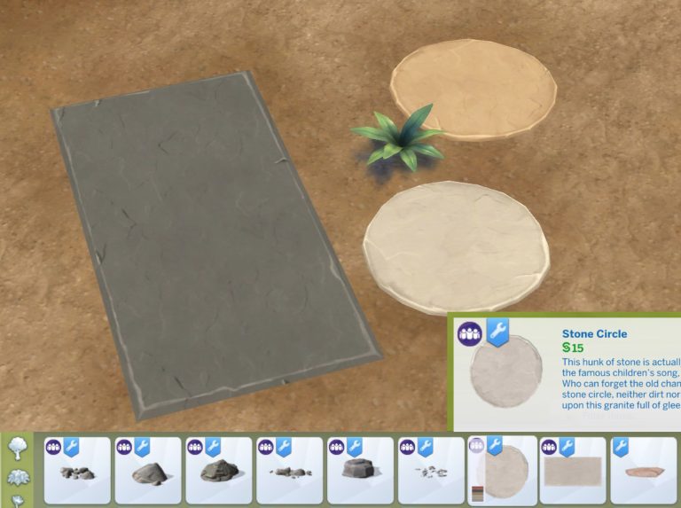 Catalogue Edit: GT Pavers as Rocks - The Sims 4 Catalog