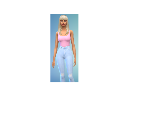 Blonde Hair Dark Roots Maxis Match