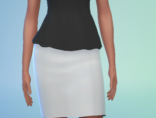 Peplin Dress Recolour Maxis Match