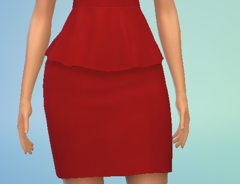 Peplin Dress Recolour Maxis Match