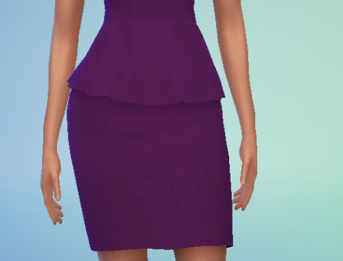 Peplin Dress Recolour Maxis Match