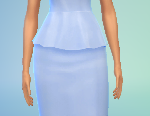 Peplin Dress Recolour Maxis Match