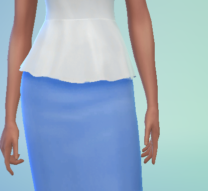 Peplin Dress Recolour Maxis Match