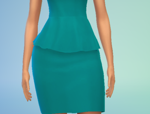 Peplin Dress Recolour Maxis Match