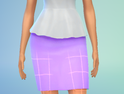 Peplin Dress Recolour Maxis Match