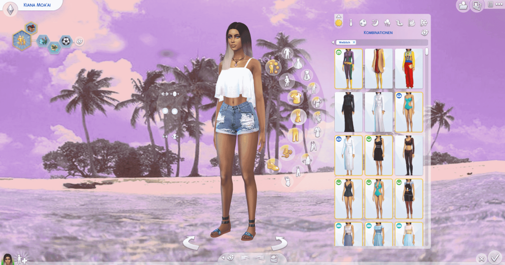 CAS Backgrounds Pastel Beach Screens - The Sims 4 Catalog