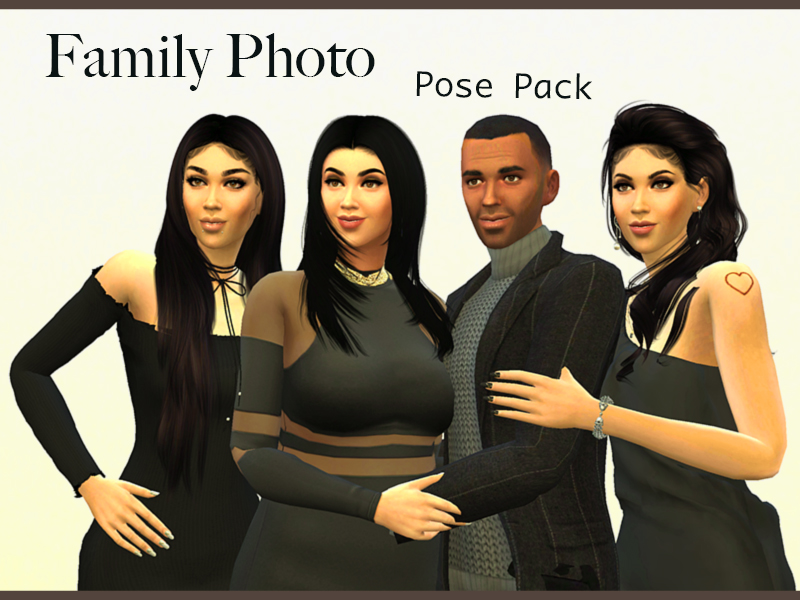 Cloutier-Swan Legacy Pose (16) | Minty Mint | Sims 4 family, Poses, Sims 4