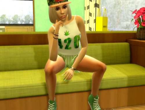 Isobel Top Weed Recolor