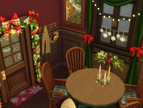 A Christmas House (No CC) by Caradriel at Mod The Sims