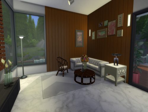 A modern house in the suburbs