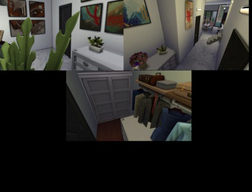 A modern house in the suburbs