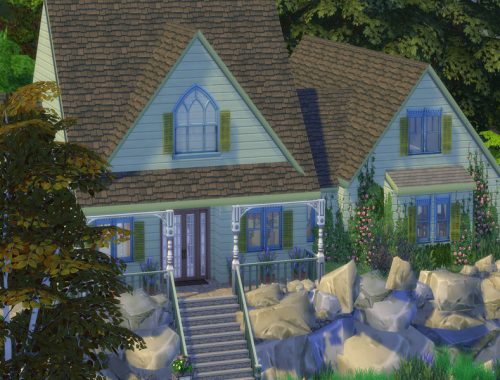 A rural house in the mountains