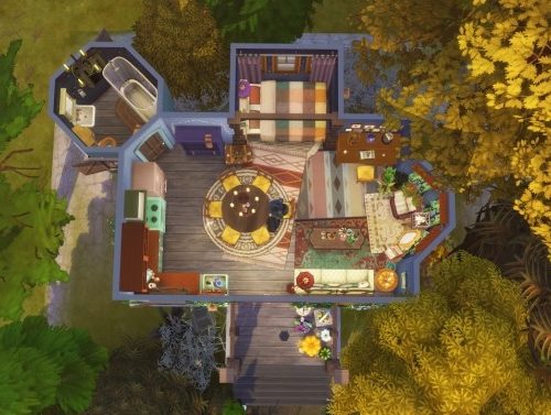 A Witch’s Tiny House Using the Pufferhead Stuff at GravySims