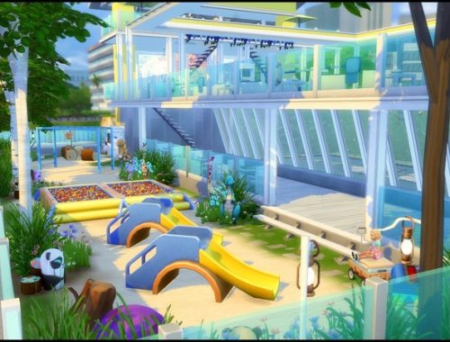 Splash large community pool by sparky