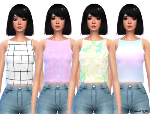 Pastel Tank Tops - Mesh Needed